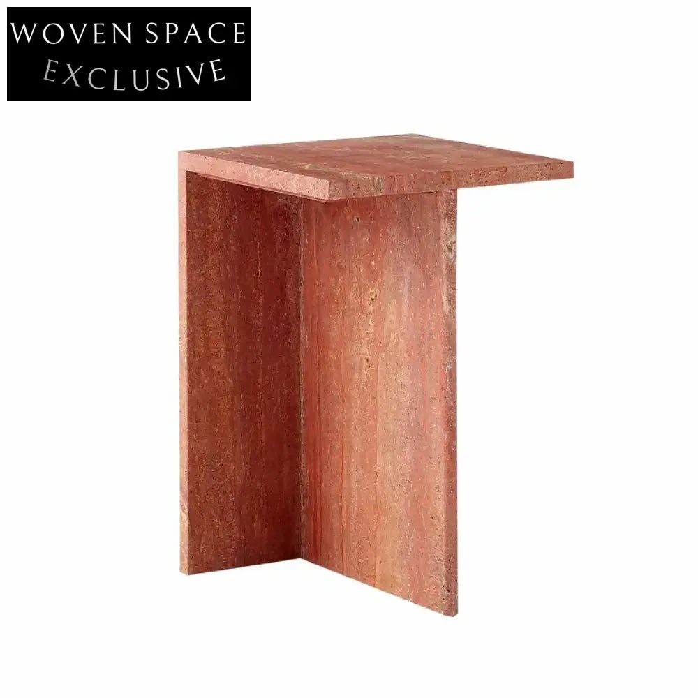 Nordic Travertine Modern Minimalist Living Room Coffee Table Accent Piece