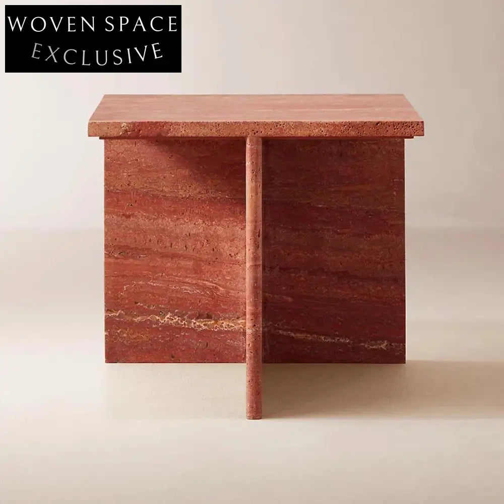 Nordic Travertine Modern Minimalist Living Room Coffee Table Accent Piece