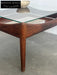 Nordic Used Danish Rosewood Glass Side Table by Kristian Vedel