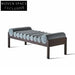 Nordic Velvet Fabric Bedroom Ottoman Bench Modern Luxury Solid Ash Wood Bed Stool