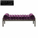 Nordic Velvet Fabric Bedroom Ottoman Bench Modern Luxury Solid Ash Wood Bed Stool
