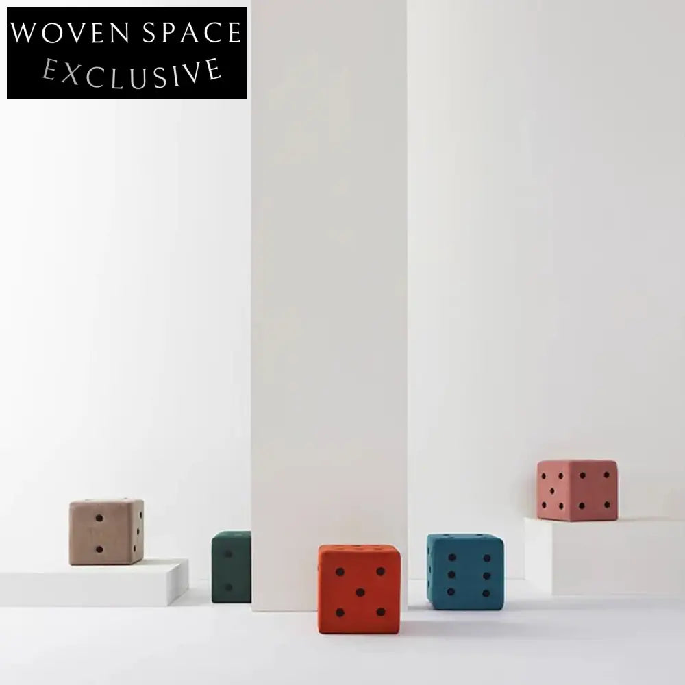 Nordic Velvet Fabric Square Footrest Living Room Ottoman