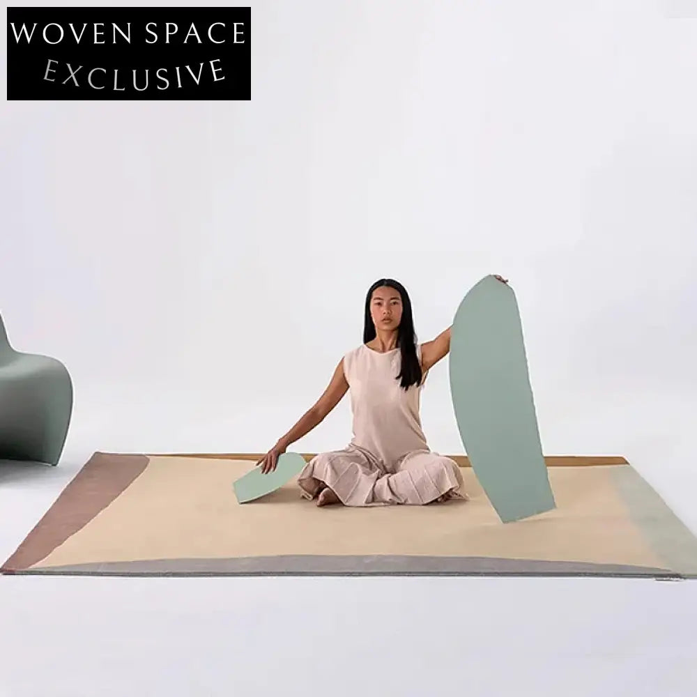 Nordic Vintage Geometric Plush Weave Carpet for Living Room Bedroom