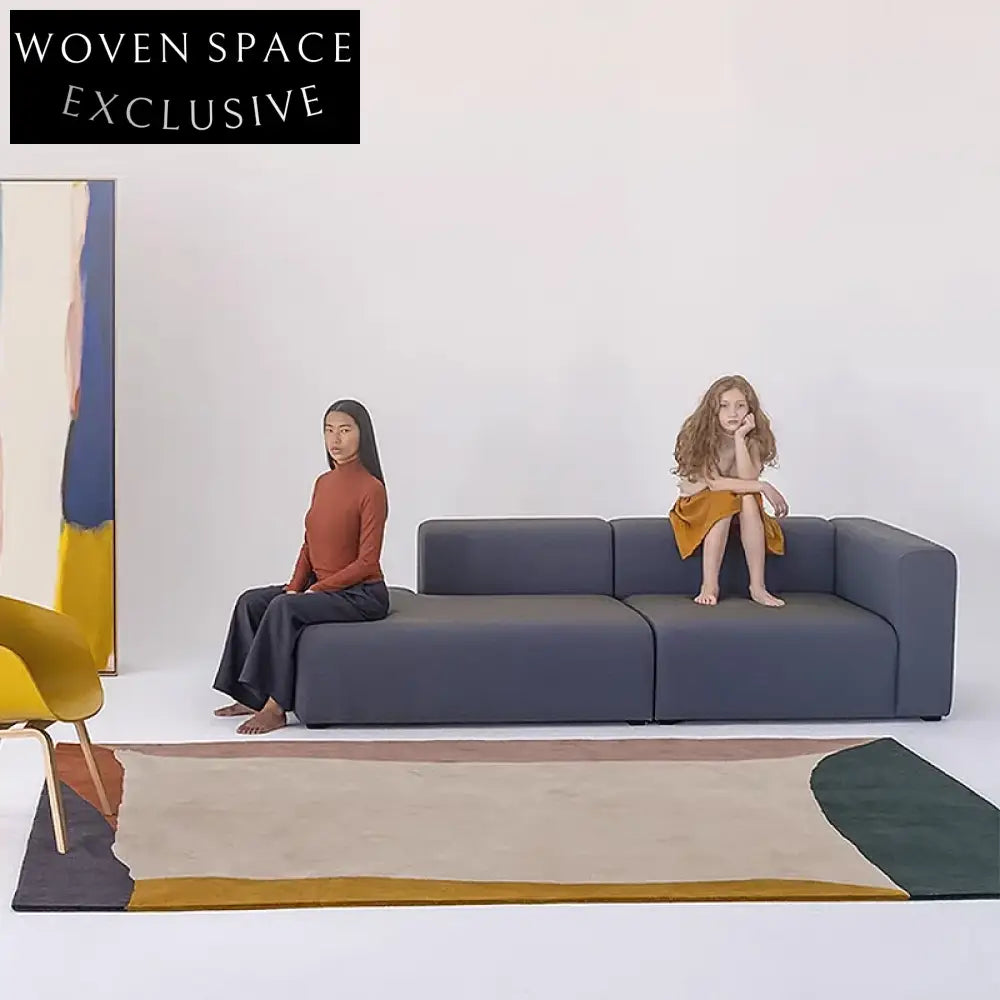 Nordic Vintage Geometric Plush Weave Carpet for Living Room Bedroom