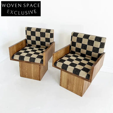 Nordic Vintage Wooden Armrest Dining Chair for Living Room and Vanity