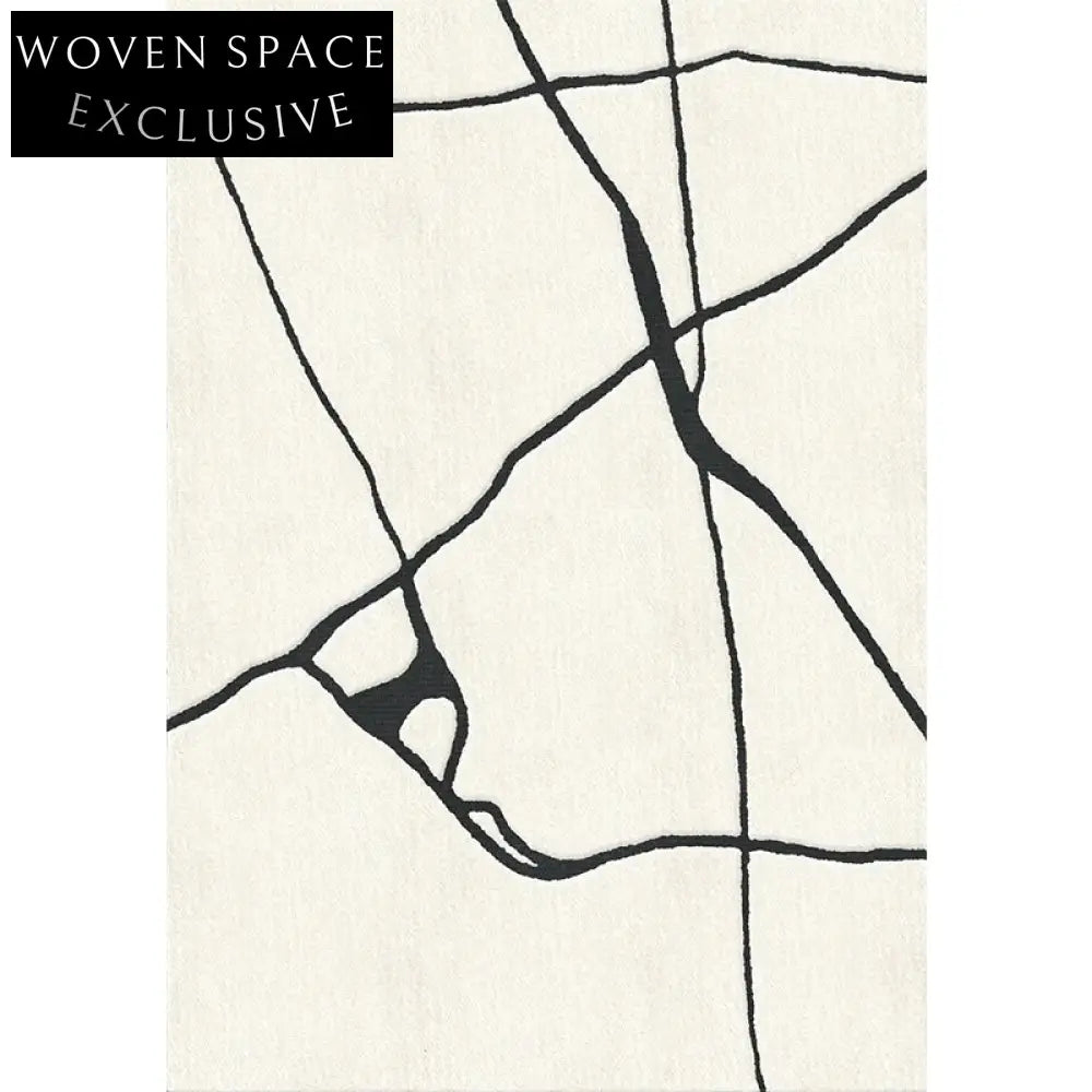 Nordic Wabi Sabi Modern Minimalist Polyester Handmade Striped Area Rug