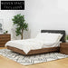 Nordic Wabi-sabi Style Upholstered Solid Wood Queen Bed Frame