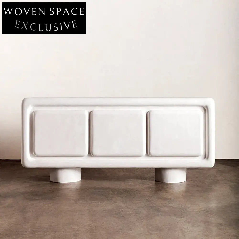 Nordic Wabi-Sabi Wood Console Table with Storage Cabinet for Hallway