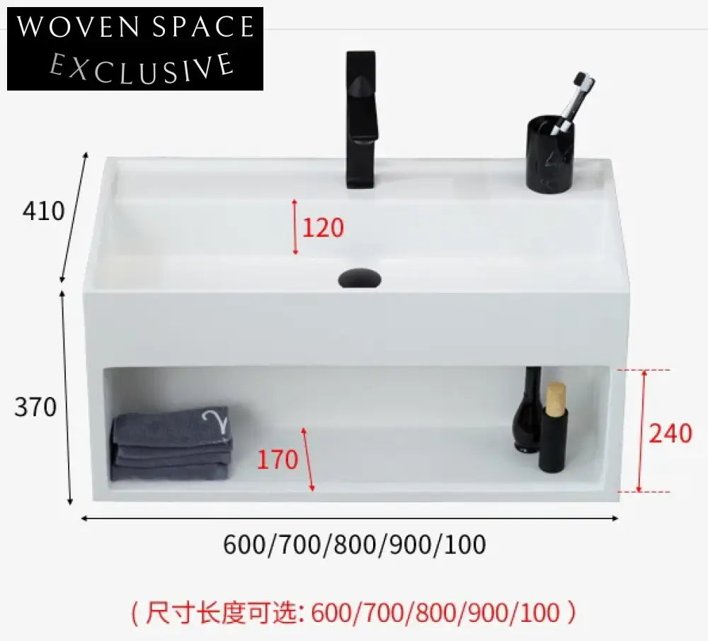 Nordic Wall-Hung Solid Surface Wash Basin, Colorful Artificial Stone, Modern Design