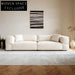 Nordic White Teddy Lamb Wool Fabric Modular Living Room Sofa Set
