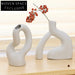 Noric Irregular Ceramic Small Artistic Flower Vase for Modern Home Decor