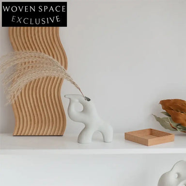 Noric Irregular Ceramic Small Artistic Flower Vase for Modern Home Decor