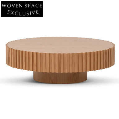 Oak Round Coffee Table - Natural Coffee Tables