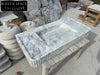 Odon Carrara Marble Sink with Ribbed Sides