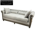 Opulent French Antique Solid Oak Wood Sofa Couch for Elegant Living Spaces