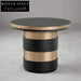 Opulent Gold Metal Round Nesting Coffee Table Set for Modern Living Room
