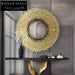 Opulent Gold Stainless Steel Round Wall Mirror for Home Decor