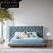 Opulent Italian Modern Solid Wood Frame Luxury Queen King Bed