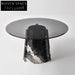 Opulent Round Dining Table with Marble or Glass Top for Modern Homes