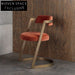 Opulent Velvet High Bar Stool, Gold Metal Legs, Modern Counter Seating