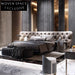 Opulent Velvet Upholstered King Size Bed for Modern Luxury Bedrooms