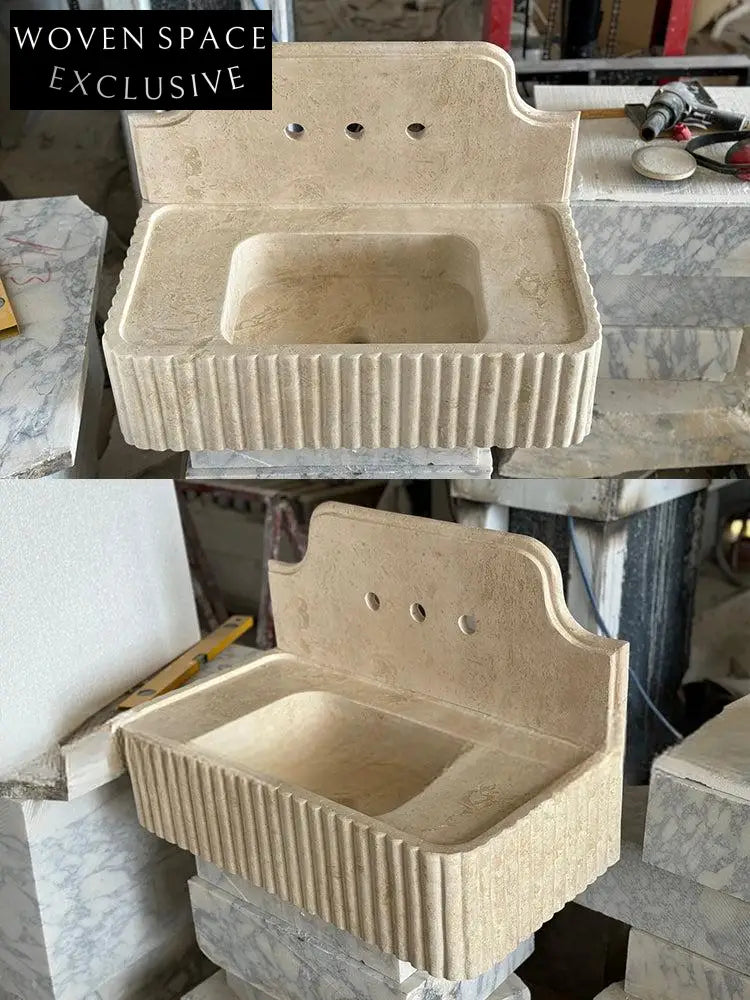 Orleane Mooli Home Custom Natural Marble Washbasin