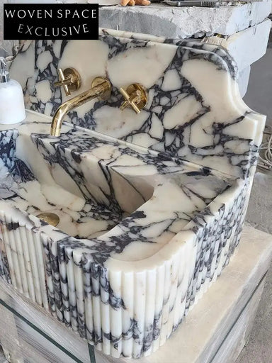 Orleane Mooli Home Custom Natural Marble Washbasin