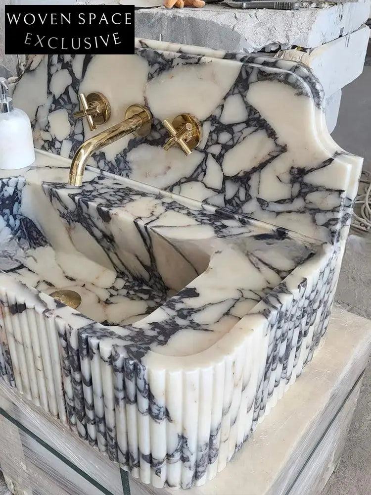 Orleane Mooli Home Custom Natural Marble Washbasin