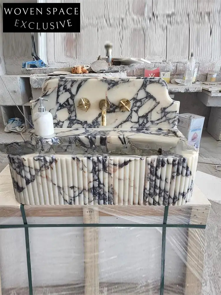 Orleane Mooli Home Custom Natural Marble Washbasin