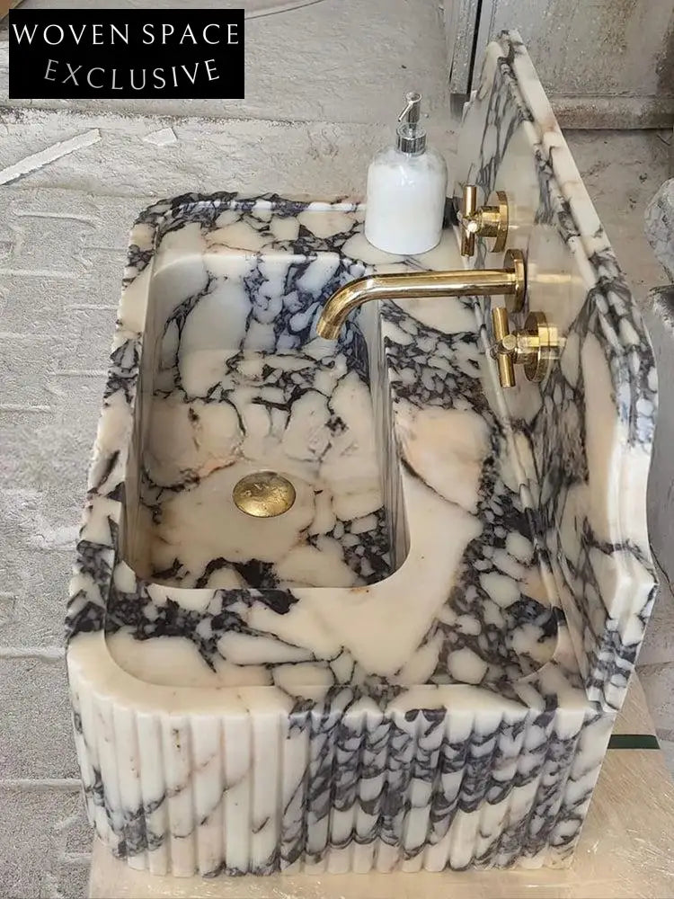 Orleane Mooli Home Custom Natural Marble Washbasin