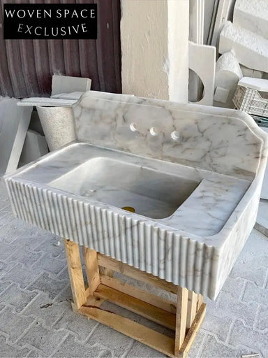 Orleane Mooli Home Custom Natural Marble Washbasin
