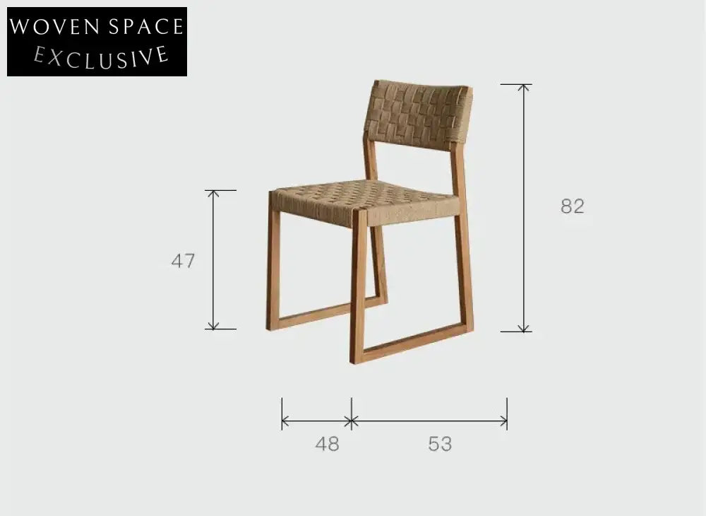 Osric Pure Teak Wood Dining Chair Subsidy