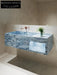 Otis Ice Silk Blue Jade Wall-Mounted Basin