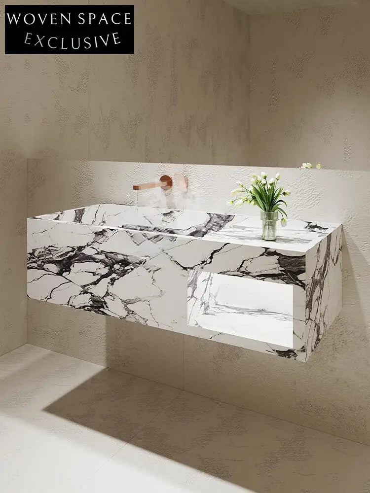 Otis Ice Silk Blue Jade Wall-Mounted Basin