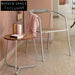 Outdoor Woven Rope Teak Dining Chair with Aluminum Frame