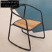 Outdoor Woven Rope Teak Dining Chair with Aluminum Frame