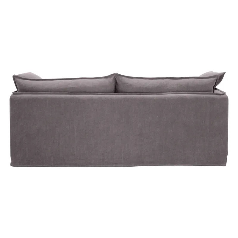 Palm Beach 3 Seater Slip Cover Sofa - Slate Grey Linen