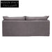 Palm Beach 3 Seater Slip Cover Sofa - Slate Grey Linen Stool