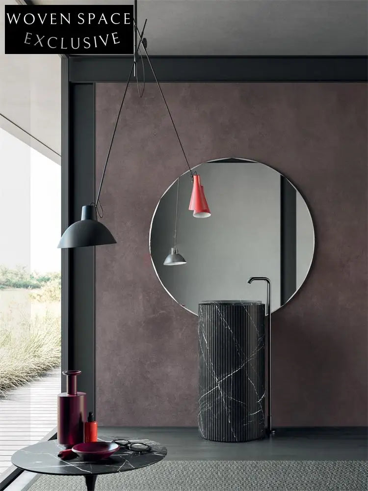 Paul Baigen Marble Pedestal Basin