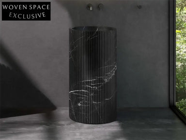 Paul Baigen Marble Pedestal Basin