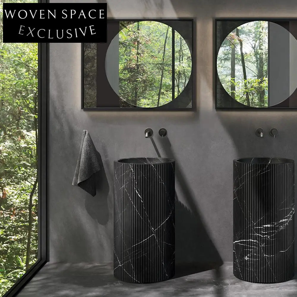 Paul Baigen Marble Pedestal Basin