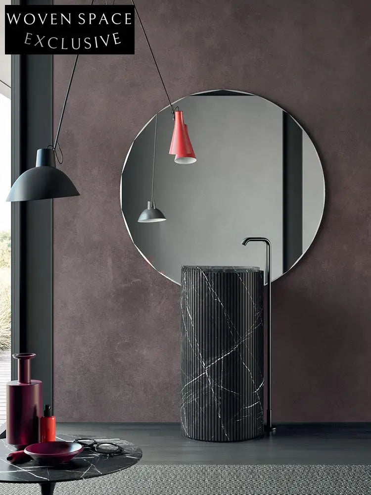 Paul Baigen Marble Pedestal Basin