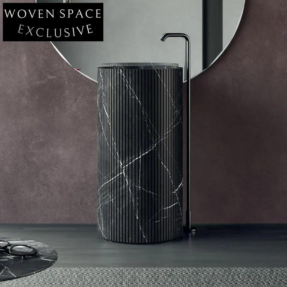 Paul Baigen Marble Pedestal Basin