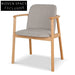 Paul Natural Dining Armchair - Grey Seat (Set of 2)