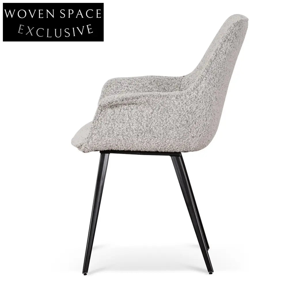 Pepper Boucle Dining Chair (Set of 2) Dining Chairs