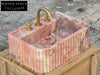 Picard Ribbed Marble Sink - Wall Mounted