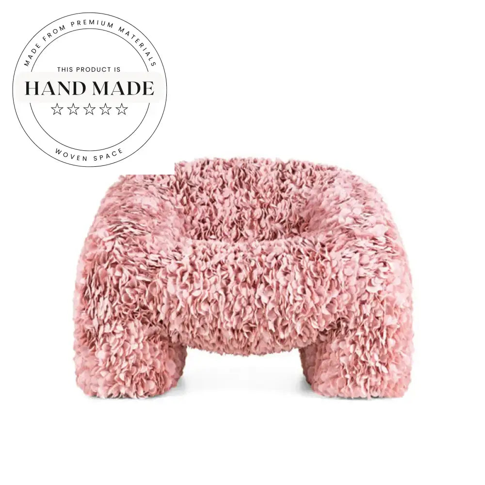 Pink Petal Sherpa Single Lounge Upholstered Accent Armchair