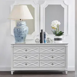 Plantation 6 Drawer Chest - White