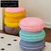 Playful Food Shaped Kids Stool, Colorful Upholstered Resin Ottoman Chair