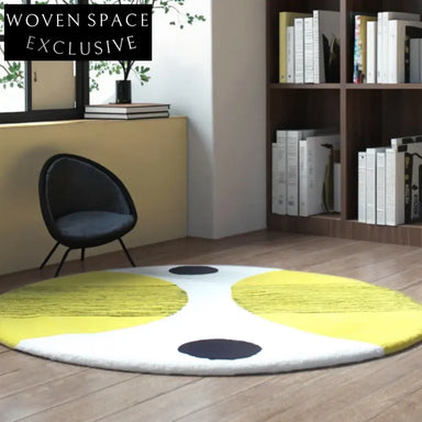 Playful Geometric Pattern Polyester Area Rug for Modern Living & Kids' Rooms
